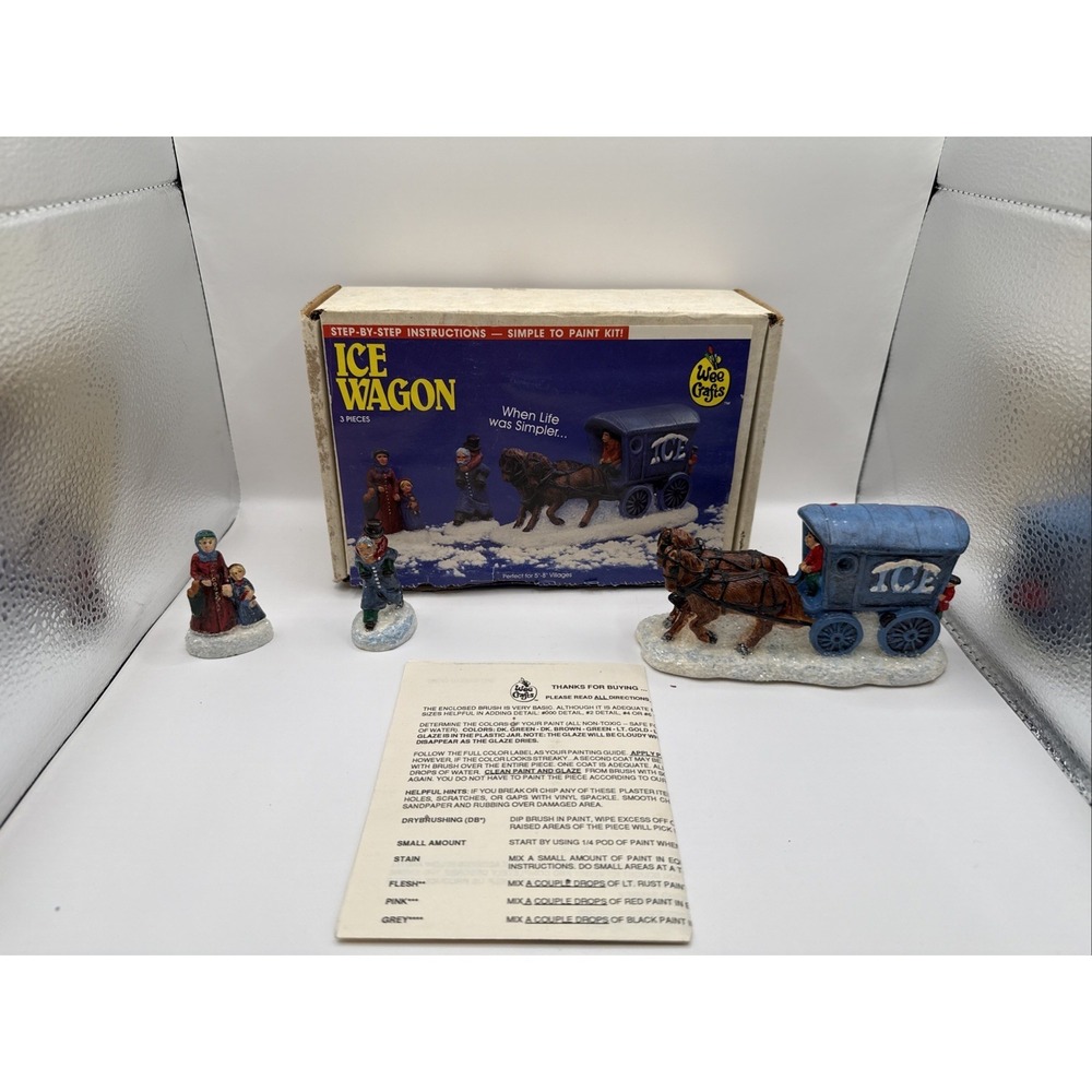 Wee Crafts Ice Wagon Kit #21531 Vintage In Packaging Open Box Very Good!‎